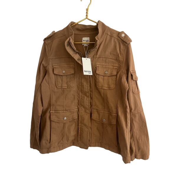 Kensie Jackets & Blazers - NWT Kensie jeans light weight jacket color Wild mushroom Size large